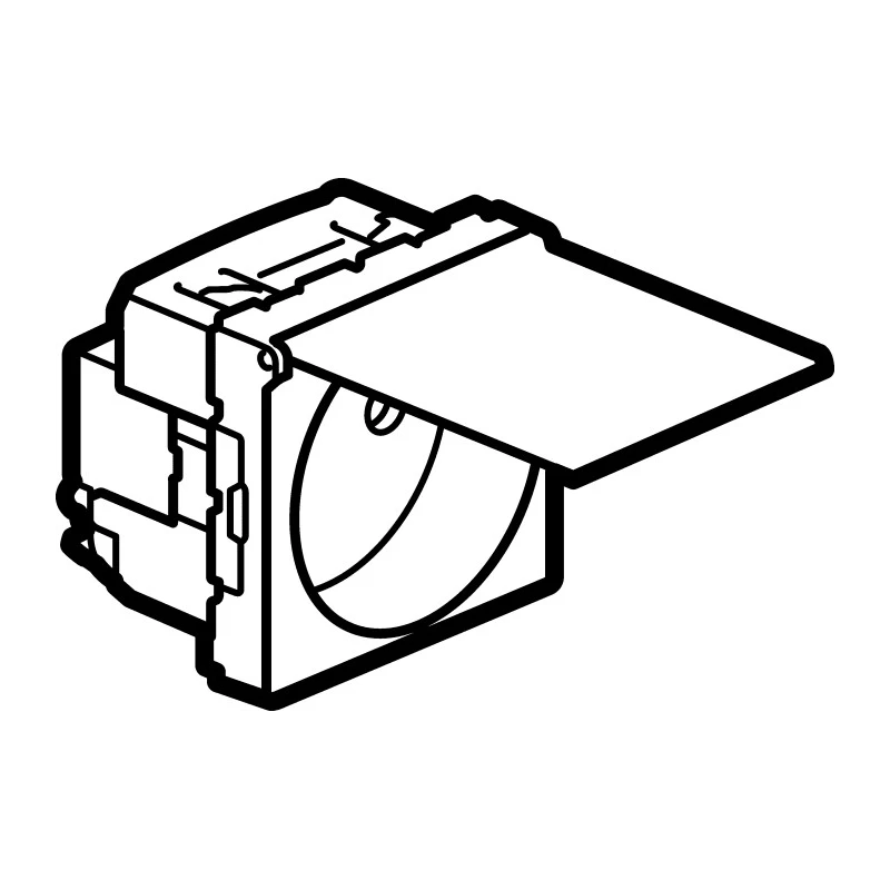 Legrand 16A White 1 Gang Plug Socket Mosaic Indoor Type E 0 771 19