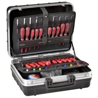 GT Line 2 Drawer Plastic Tool Case 465 mm Length 352 mm Width 215 mm Height Key Lock ATOMIK 215 PSS