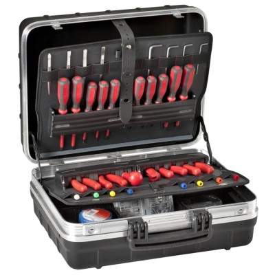 GT Line 2 Drawer Plastic Tool Case 465 mm Length 352 mm Width 215 mm Height Key Lock ATOMIK 215 PSS