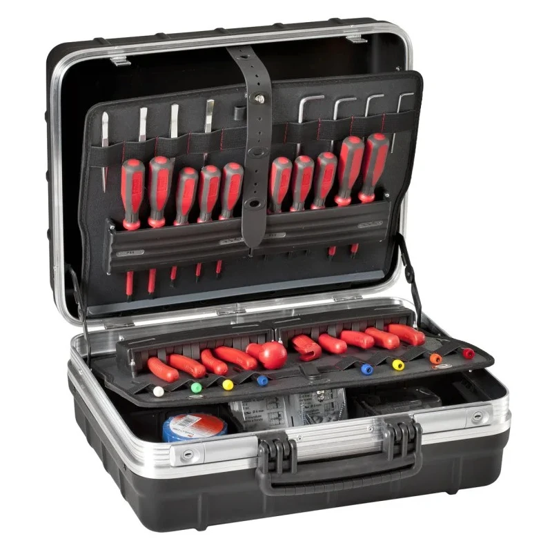 GT Line 2 Drawer Plastic Tool Case 465 mm Length 352 mm Width 215 mm Height Key Lock ATOMIK 215 PSS