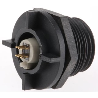 Bulgin USB Connector Micro USB Type AB 1 Port 42V 1A Straight Orientation Through Hole Mount IP68 PX0458