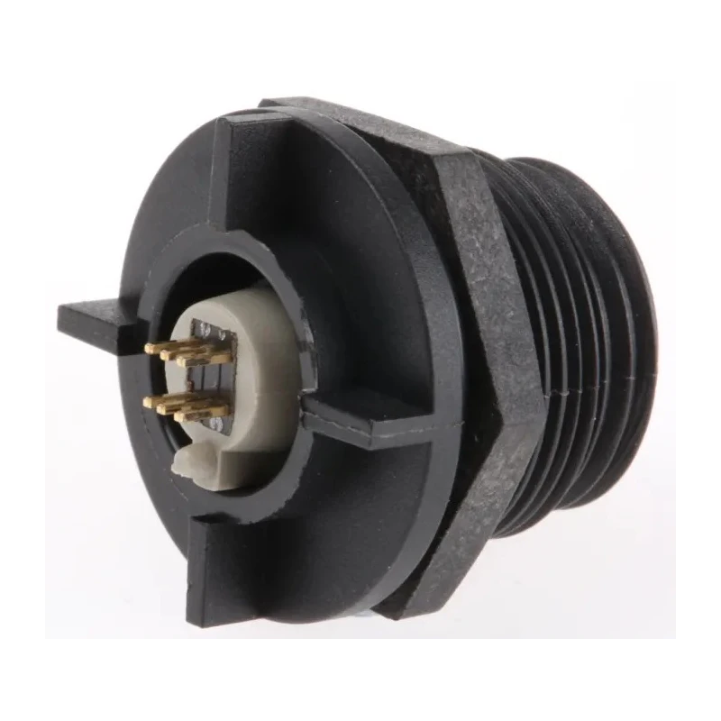 Bulgin USB Connector Micro USB Type AB 1 Port 42V 1A Straight Orientation Through Hole Mount IP68 PX0458