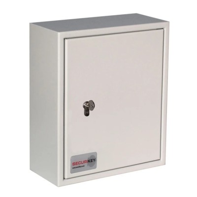 Securikey Heavy Duty Grey Steel Wall Mounted Key Cabinet 48 Capacity KVD048