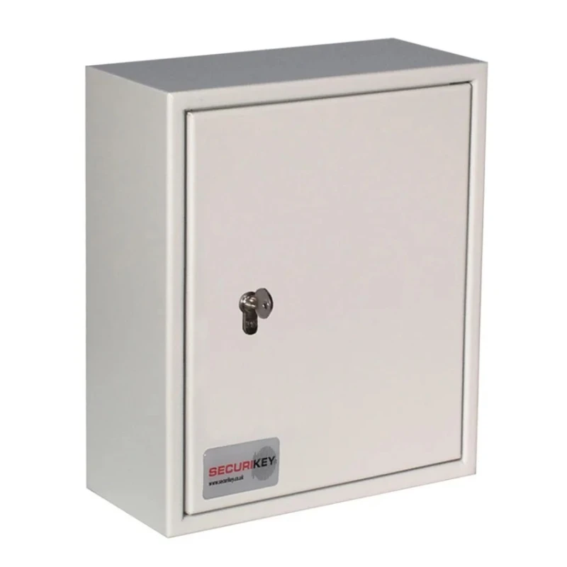Securikey Heavy Duty Grey Steel Wall Mounted Key Cabinet 48 Capacity KVD048