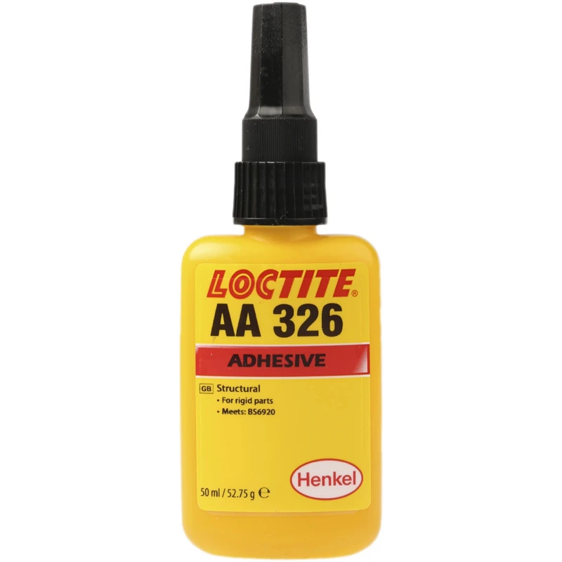 Loctite Acrylic Adhesive 50ml Liquid, Shear Strength 15N/mm², Temperature Resistant 120°C 232688