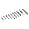 EXACT 11-Piece Twist Drill Bit Set for Metal, High Speed Steel, 3 mm Min, 10 mm Max 4450905