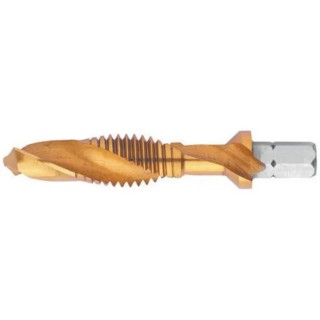 EXACT Threading Tap M8 Thread Metric Standard, Spiral Flute Right Hand, HSS, 50mm Length 4405925