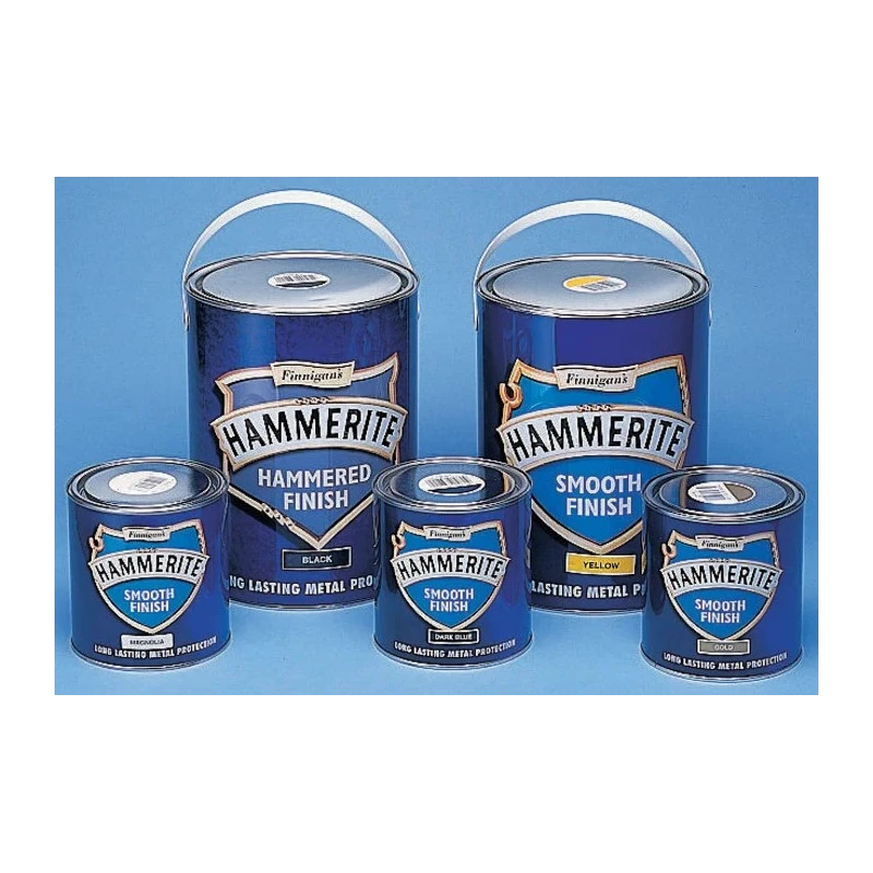 Hammerite Direct to Rust Paint Silver Smooth Finish Tin 250 ml 5084894