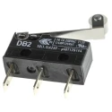 ZF Roller Lever Micro Switch with Tab Terminal, 10.1A, 250 V AC, SPDT, IP50 DB2C-B1RC