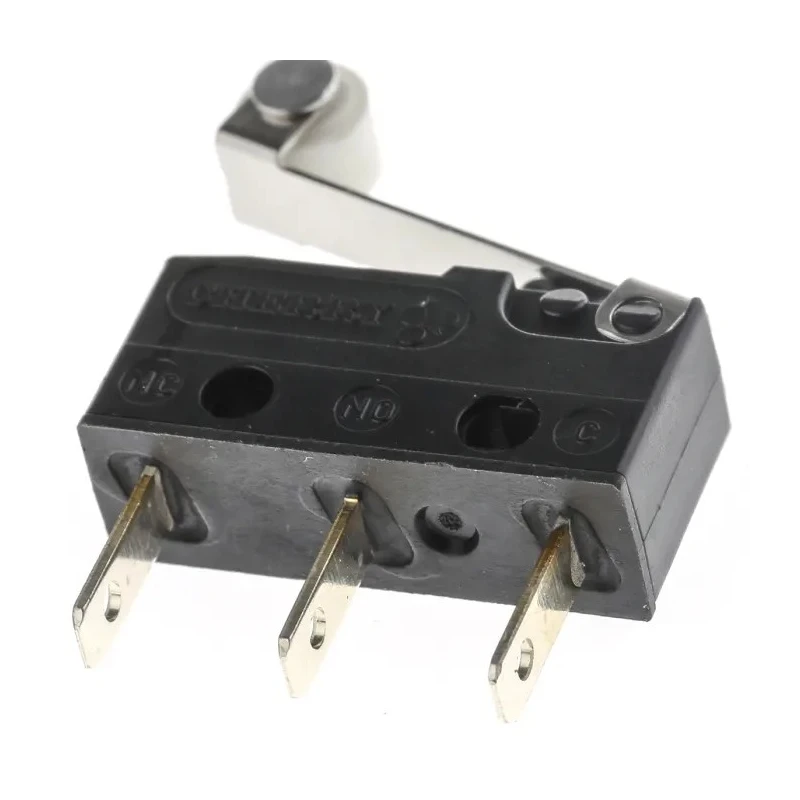 ZF Roller Lever Micro Switch with Tab Terminal, 10.1A, 250 V AC, SPDT, IP50 DB2C-B1RC