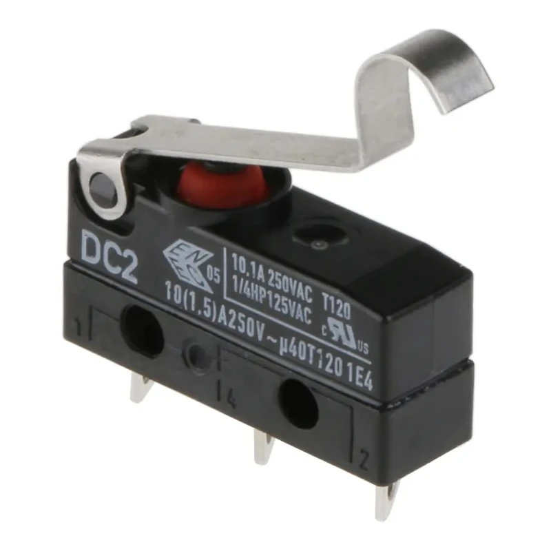 ZF Simulated Roller Lever Micro Switch, Solder Terminal, 10.1A, 250 V ac, SPDT, IP6K7 DC2C-A1SC