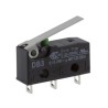 ZF Short Lever Micro Switch, Solder Terminal, 100mA, 250 V AC, SPDT, IP50 DB3C-A1LB