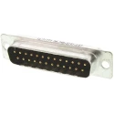 ITT Cannon ORIGINAL D 25 Way Straight Panel Mount D-Sub Connector Male 780V 5A 125°C 121073-2292 D