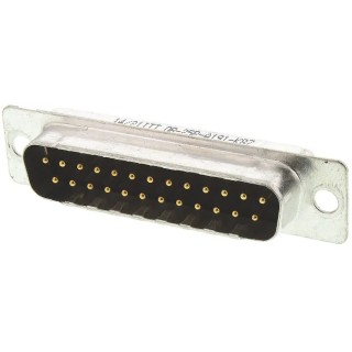 ITT Cannon ORIGINAL D 25 Way Straight Panel Mount D-Sub Connector Male 780V 5A 125°C 121073-2292 D