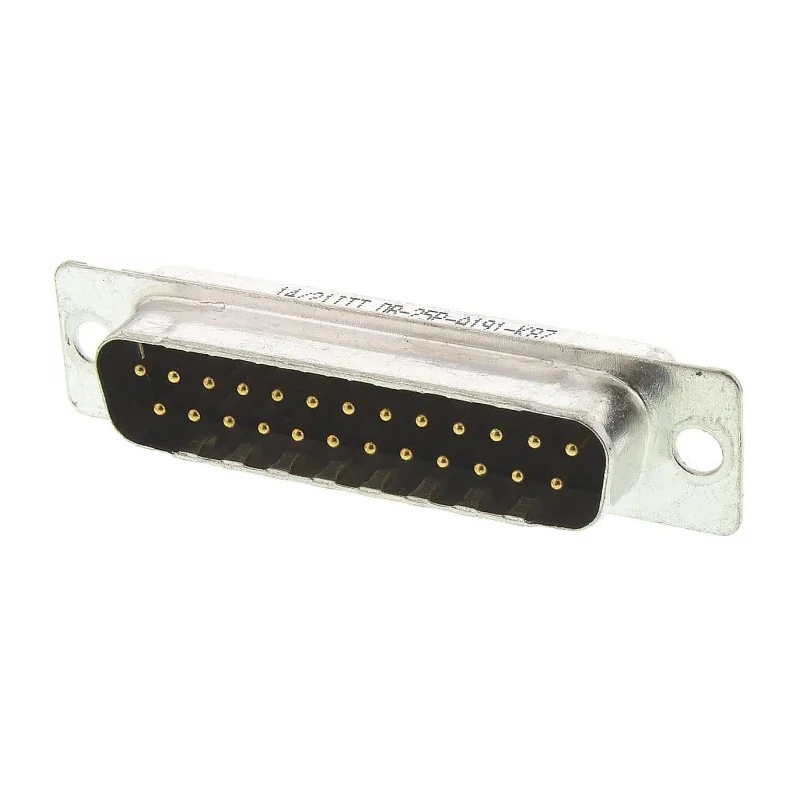 ITT Cannon ORIGINAL D 25 Way Straight Panel Mount D-Sub Connector Male 780V 5A 125°C 121073-2292 D