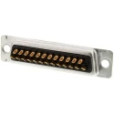 ITT Cannon ORIGINAL D 25 Way Straight Panel Mount D-Sub Connector Male 780V 5A 125°C 121073-2292 D