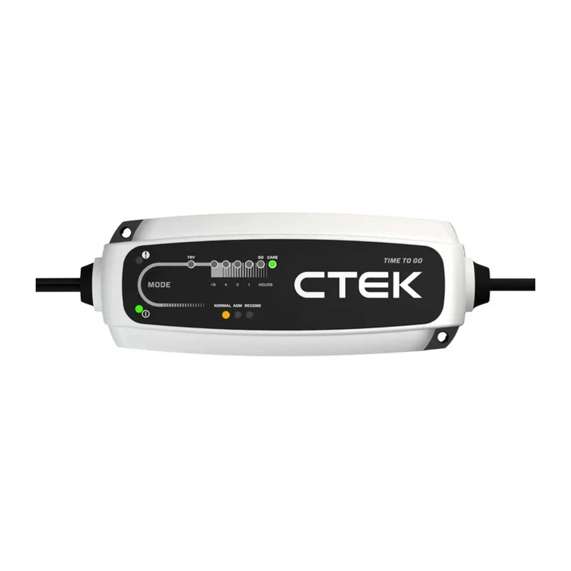 CTEK Automotive Battery Charger 14.55V, 5A, Lead Acid, UK Plug CT5 TIME TO GO UK