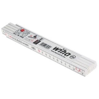 Wiha Fibreglass Reinforced Polyamide 2 Meter Folding Ruler Chemical Resistant CE Class III Accuracy 33232