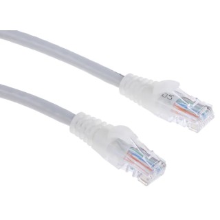 RS PRO Cat5e Ethernet Cable 10 m Grey RJ45 Male to RJ45 Male U/UTP PVC 30V 24AWG 557-452