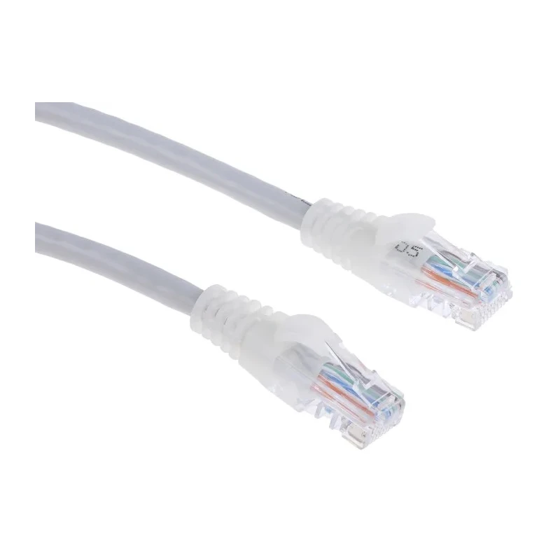 RS PRO Cat5e Ethernet Cable 10 m Grey RJ45 Male to RJ45 Male U/UTP PVC 30V 24AWG 557-452