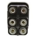 Otto Panel Mount Toggle Switch, On-Off-On, DPDT, Screw Terminal, 28 V dc, 115 V ac, IP68, Stainless Steel Actuator T9-CS2-21