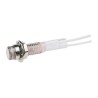CAMDENBOSS 515 Series White Panel Mount Indicator 28V 25mA Lead Wire Termination Prominent Bezel IND515205-2825-T/OPL