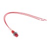 CAMDENBOSS Red Panel Mount Indicator 240V 800µA Lead Wire Termination Prominent Bezel IND515205-240-T/RD