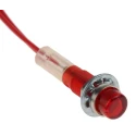 CAMDENBOSS Red Panel Mount Indicator 240V 800µA Lead Wire Termination Prominent Bezel IND515205-240-T/RD