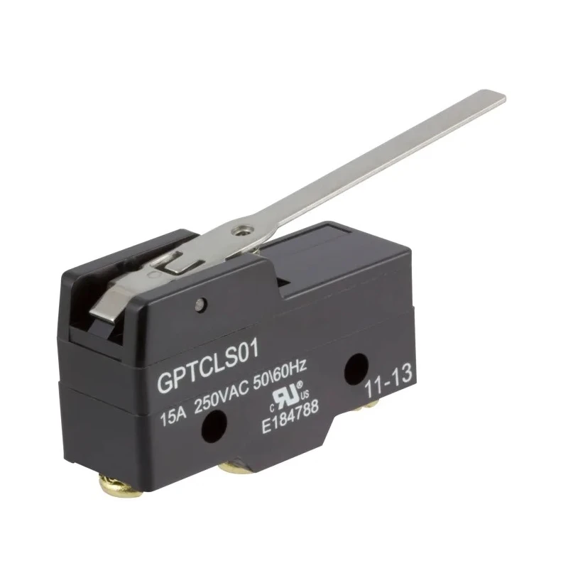 ZF Long Hinge Lever Micro Switch, Screw Terminal, 15A, 250 V AC, SPDT GPTCLS01