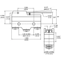 ZF Long Hinge Lever Micro Switch, Screw Terminal, 15A, 250 V AC, SPDT GPTCLS01