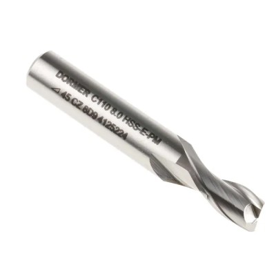 Dormer Cobalt High Speed Steel Plain Slot Drill 2 Flutes, 8 mm Cutter Diameter, 11 mm Cut Length, 61 mm Overall C1108.0