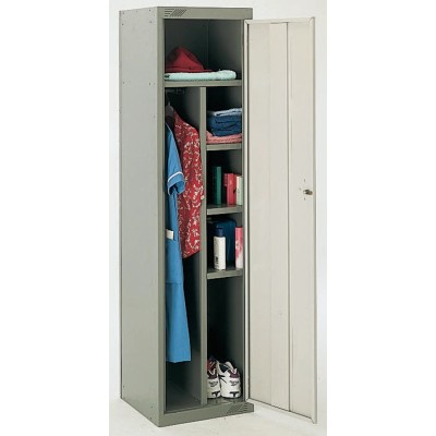 RS PRO 1 Door Steel Grey Locker 1800 mm Height x 450 mm Width x 450 mm Depth 521-510