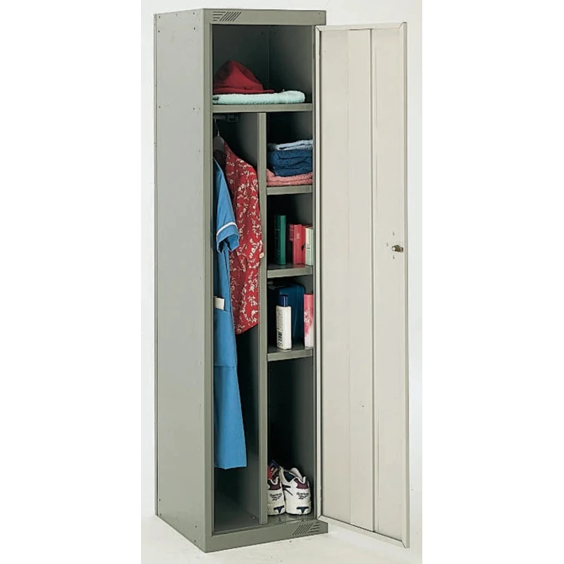 RS PRO 1 Door Steel Grey Locker 1800 mm Height x 450 mm Width x 450 mm Depth 521-510