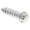 System Zero Zinc Plated Steel Flange Button Tamper Proof Security Screw, Thread Size 6, Length 12 mm SZS06D-Z