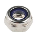 RS PRO Plain Stainless Steel Nylon Insert Locknut M10, DIN 985, Width 17mm, Overall Height 10mm, Model 521-967