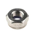 RS PRO Plain Stainless Steel Nylon Insert Locknut M10, DIN 985, Width 17mm, Overall Height 10mm, Model 521-967