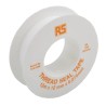RS PRO White PTFE Thread Seal Tape 12 m x 12 mm Width x 0.075 mm Thickness 512-238