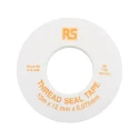 RS PRO White PTFE Thread Seal Tape 12 m x 12 mm Width x 0.075 mm Thickness 512-238