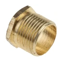 RS PRO Male Bush Galvanised Conduit Fitting 20 mm Nominal Size Brass Yellow M20 608-244