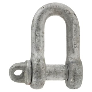 RS PRO Zinc Plated Steel D-Shackle Screw Pin, Safe Working Load 1t, Shackle Diameter 0.5in, Jaw Width 0.875in, Pin 674-049
