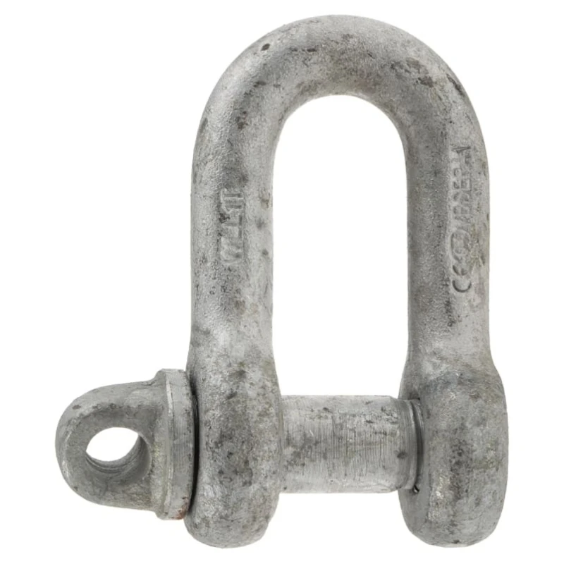 RS PRO Zinc Plated Steel D-Shackle Screw Pin, Safe Working Load 1t, Shackle Diameter 0.5in, Jaw Width 0.875in, Pin 674-049