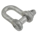 RS PRO Zinc Plated Steel D-Shackle Screw Pin, Safe Working Load 1t, Shackle Diameter 0.5in, Jaw Width 0.875in, Pin 674-049