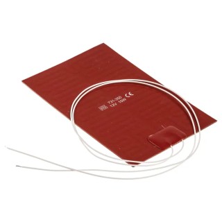 RS PRO Silicone Heater Mat, 12V dc, 15W Rectangle 150 mm x 100 mm 731-350