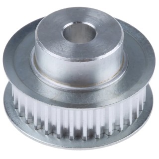 RS PRO Aluminium Timing Belt Pulley 6 mm Bore, 2.5 mm Pitch, 32 Tooth 16T2.5/32.2