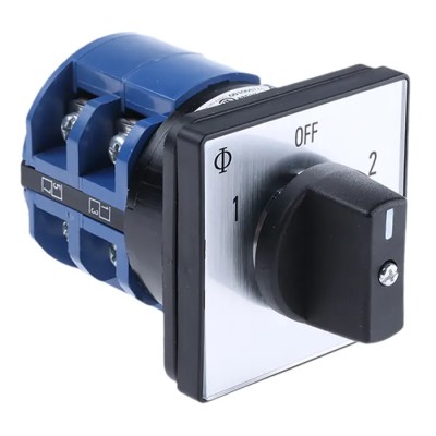 Kraus & Naimer 3 Position Rotary Knob Actuator Panel Mount 50A 690V IP40 C32.A211/GBA001.E