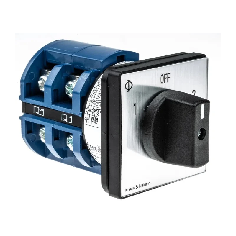 Kraus & Naimer 3 Position Rotary Knob Actuator 63 A Panel Mount IP40 C42.A211/GBA001.E