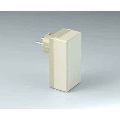 OKW Grey ABS Plug Case IP40 Flame-Retardant PC/ABS Housing 40 mm x 100 mm x 50 mm IP40