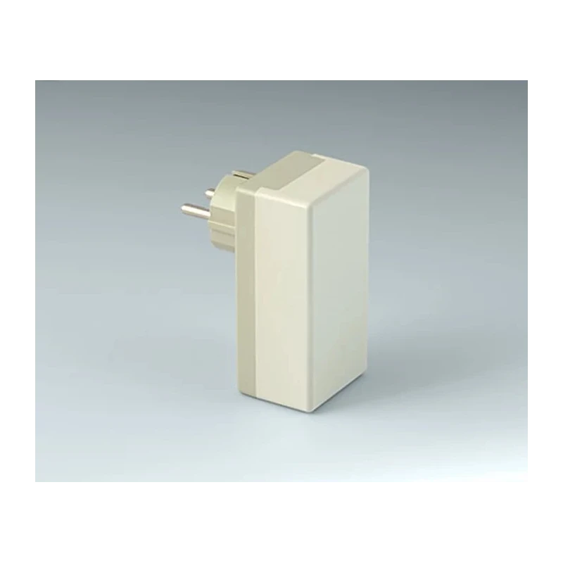 OKW Grey ABS Plug Case IP40 Flame-Retardant PC/ABS Housing 40 mm x 100 mm x 50 mm IP40