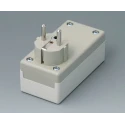 OKW Grey ABS Plug Case IP40 Flame-Retardant PC/ABS Housing 40 mm x 100 mm x 50 mm IP40