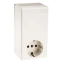OKW White Grey ABS Plug Case IP40 55 mm Height 120 mm Length 110 mm Width IP40